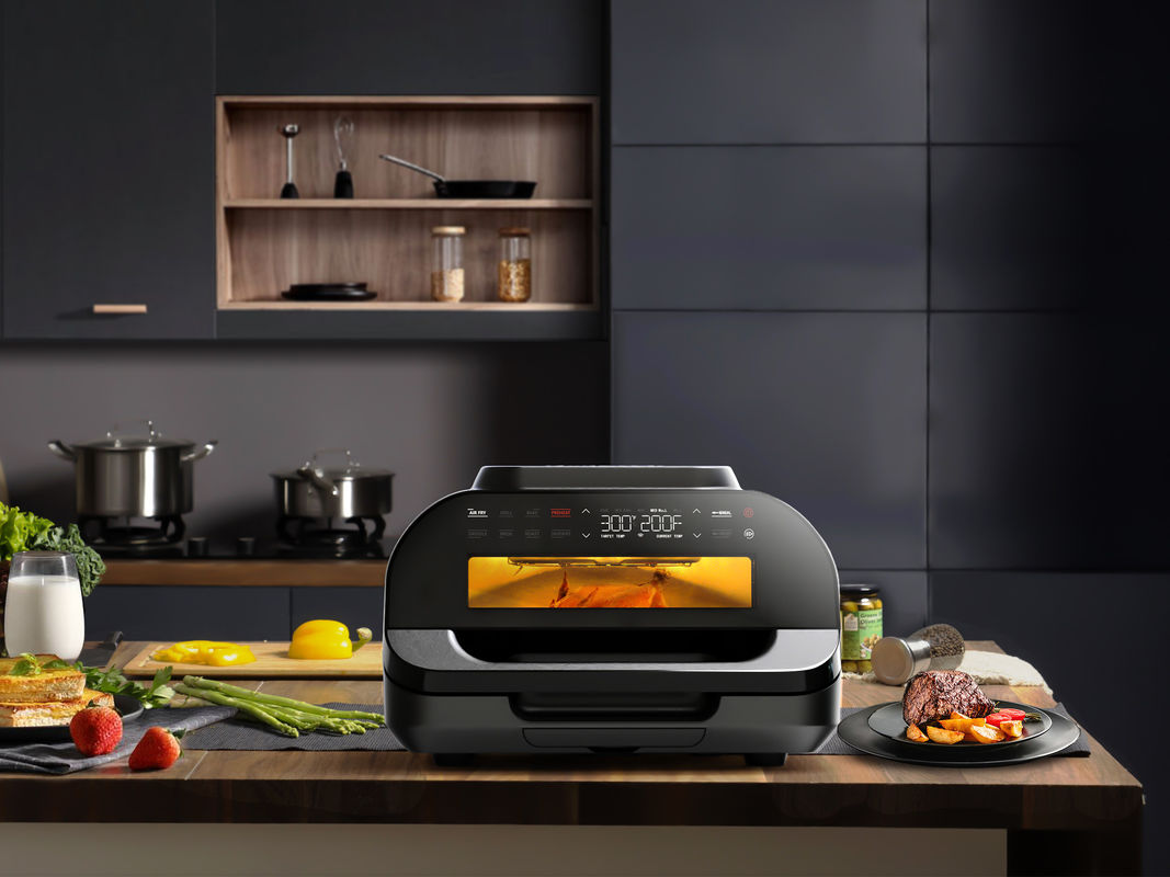 Home Smart 10l 7 σε 1 Oil Free Fryer Παρατήρηση παράθυρο Δύναμη Xl Air Flyer Fryer Grill