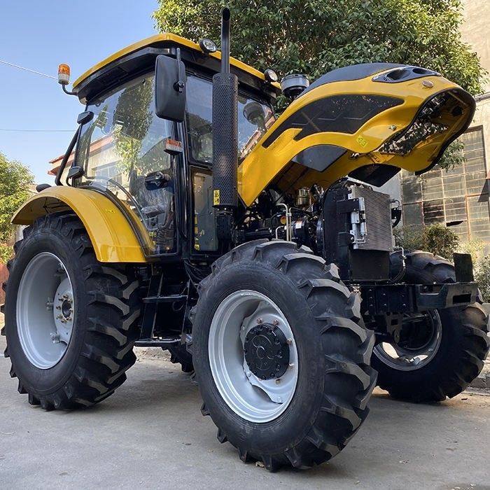 Νέο 2024 Gear Drive Γεωργικό τρακτέρ 110HP 120HP τροχοφόρο τρακτέρ με κιβώτιο ταχυτήτων
