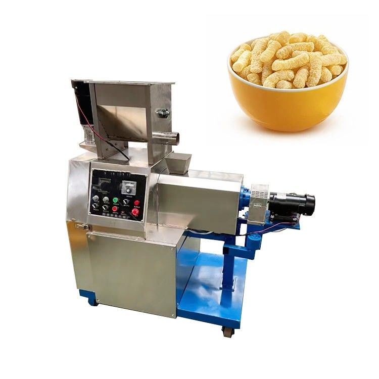 5.5kw Snack Bar Twin Screw Extruder Πουφωμένα τσιπς καλαμποκιού Snacks Μηχανή παρασκευής τροφίμων
