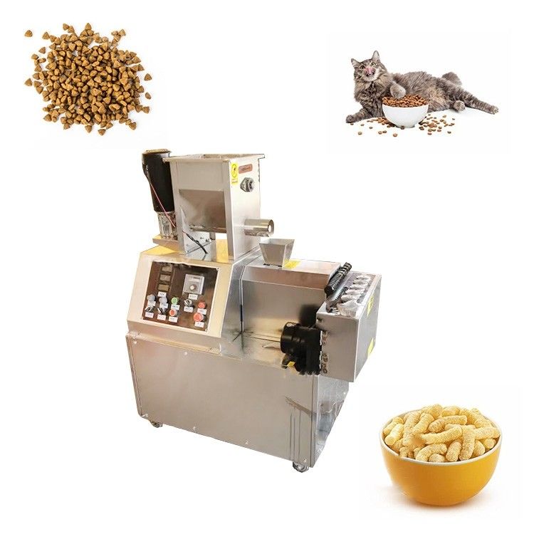 5.5kw Snack Bar Twin Screw Extruder Πουφωμένα τσιπς καλαμποκιού Snacks Μηχανή παρασκευής τροφίμων